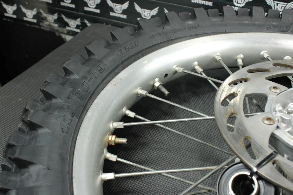 2001 川崎 KX125 19 X 1.85 原始设备制造商后轮 RIM HUB 轮胎 41090-1136 — 第 3/4 张图片