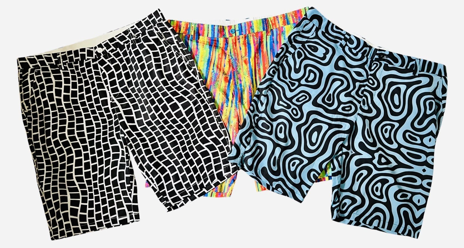 Hreski Golf Shorts Mens 38 Stretch Performance Quick Dry Colorful Lot Of 3
Opens in a new window or