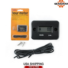 Waterproof Hour Meter For Motorcycle Atv Snowmobile Marine Boat Dirt Quad Bike