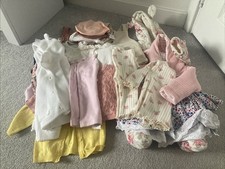 Baby Girls Job Lot Clothes Outfits Coats Hat Bundle 29 Piece Age 0-3 Month