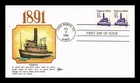 DR JIM STAMPS US COVER TUGBOAT TRANSPORTATION SERIES FDC GILL CRAFT CACHET