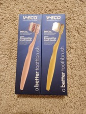 V-Eco Toothbrushes Pink  Yellow