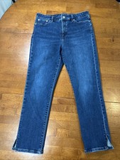 Lauren Ralph Lauren Jeans Wonens Size 12 Straight Ankle Blue Denim LRL