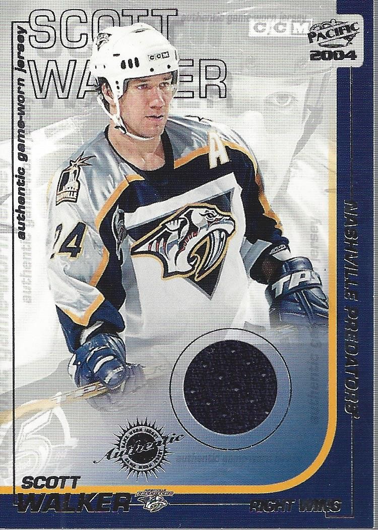 2003-04 Pacific Jerseys #22 Scott Walker Jersey HKY