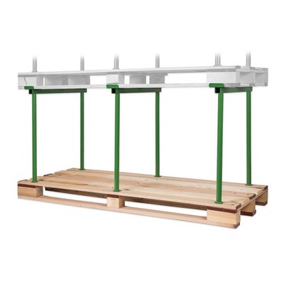 10x - Stapelbares Lagergestell - Lagerpalette + Aufsatz   modular erweiterbar