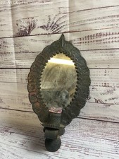 Vintage Small Metal Wall Mirror Made In Mexico
