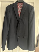 Next Navy Slim Fit Suit 38L W32L