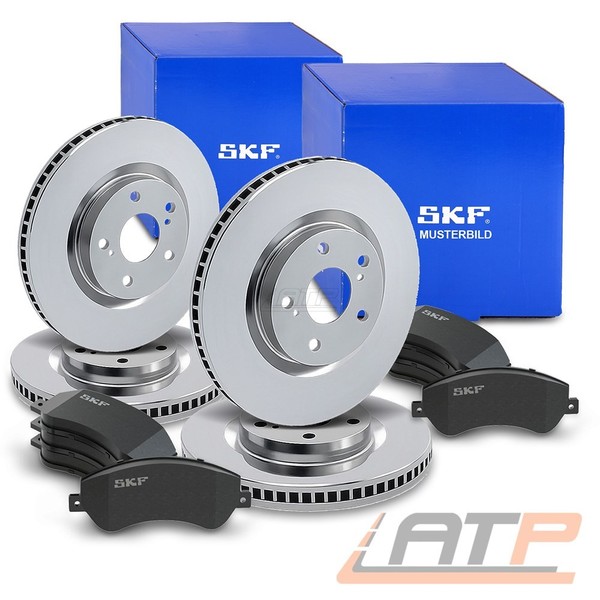 SKF Bremsscheiben +BremsbeläGe Vorne+Hinten U.A. FüR Mitsubishi, Smart-image