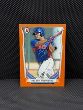 2014 Bowman Nelson Rodriguez 1st /250 Orange #BP92 Indians Prospect