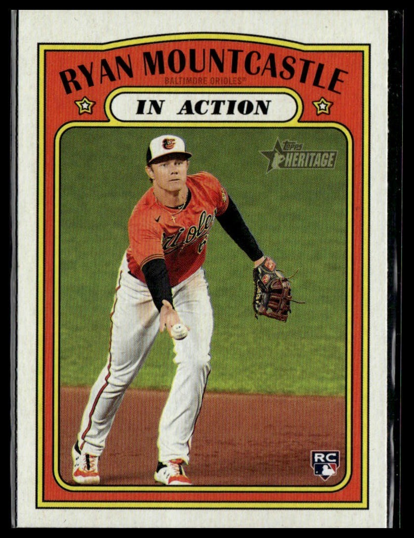 2021 Topps Heritage #186 Ryan Mountcastle RC