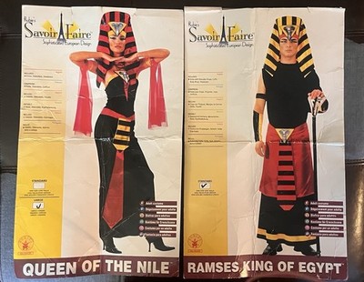 COUPLES Queen Of The Nile/Ramses King Costume. HARD TO FIND! 