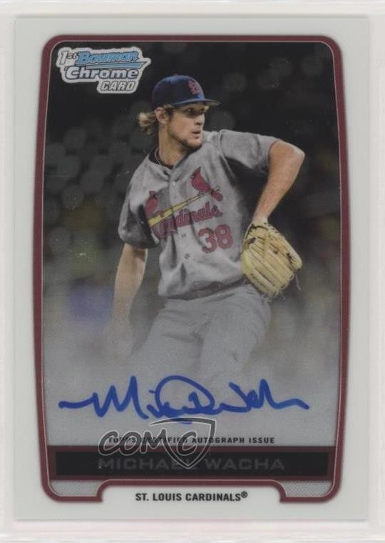2012 Bowman Draft Chrome Draft Picks Auto Michael Wacha #BCA-MW Auto 6u5