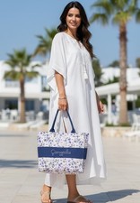 BORSA DA MARE CAMOMILLA 11541 LILLA BORSE BEACH A SPALLA ACCESSORI MODA
