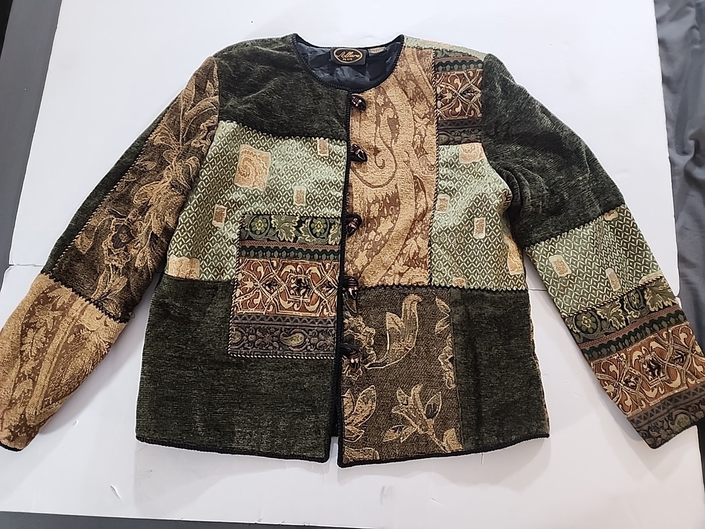 Allure Blazer Womens Patchwork Multicolor Autumn … - image 1