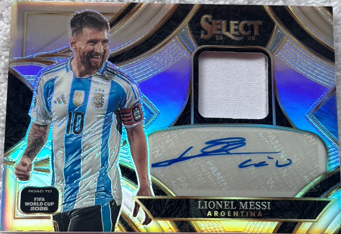 2025-26 Select Road to FIFA World Cup Lionel Messi Auto Autograph Jersey #AM-LM