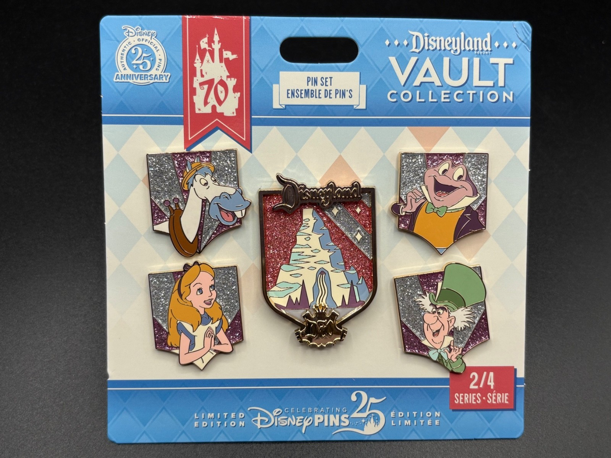 Disney Disneyland 70th Anniversary Vault Collection 2/4 Pin Set