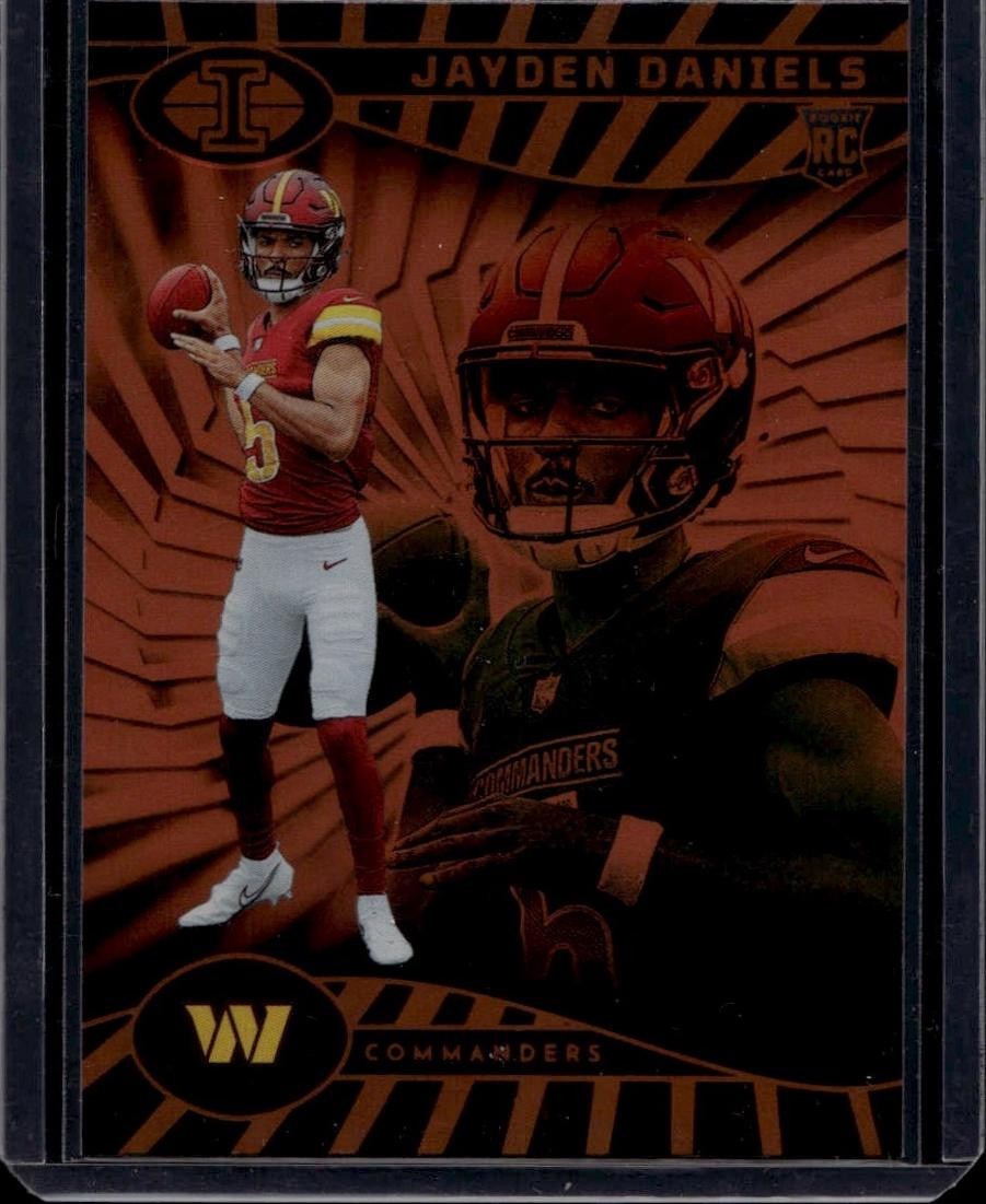2024 Panini Illusions #93 Jayden Daniels Orange Trophy Collection