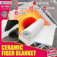 White Ceramic Fiber Blanket Fireproof Insulation Mat For Forge,Foundry,Furnace