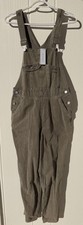 NWT Outerknown Women's Voyage Corduroy Green Overalls Sz M Organic Cotton 198