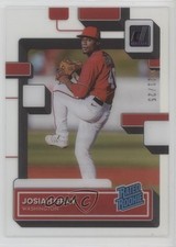 2022 Panini Chronicles Clearly Donruss Purple 21/25 Josiah Gray #60 0r98