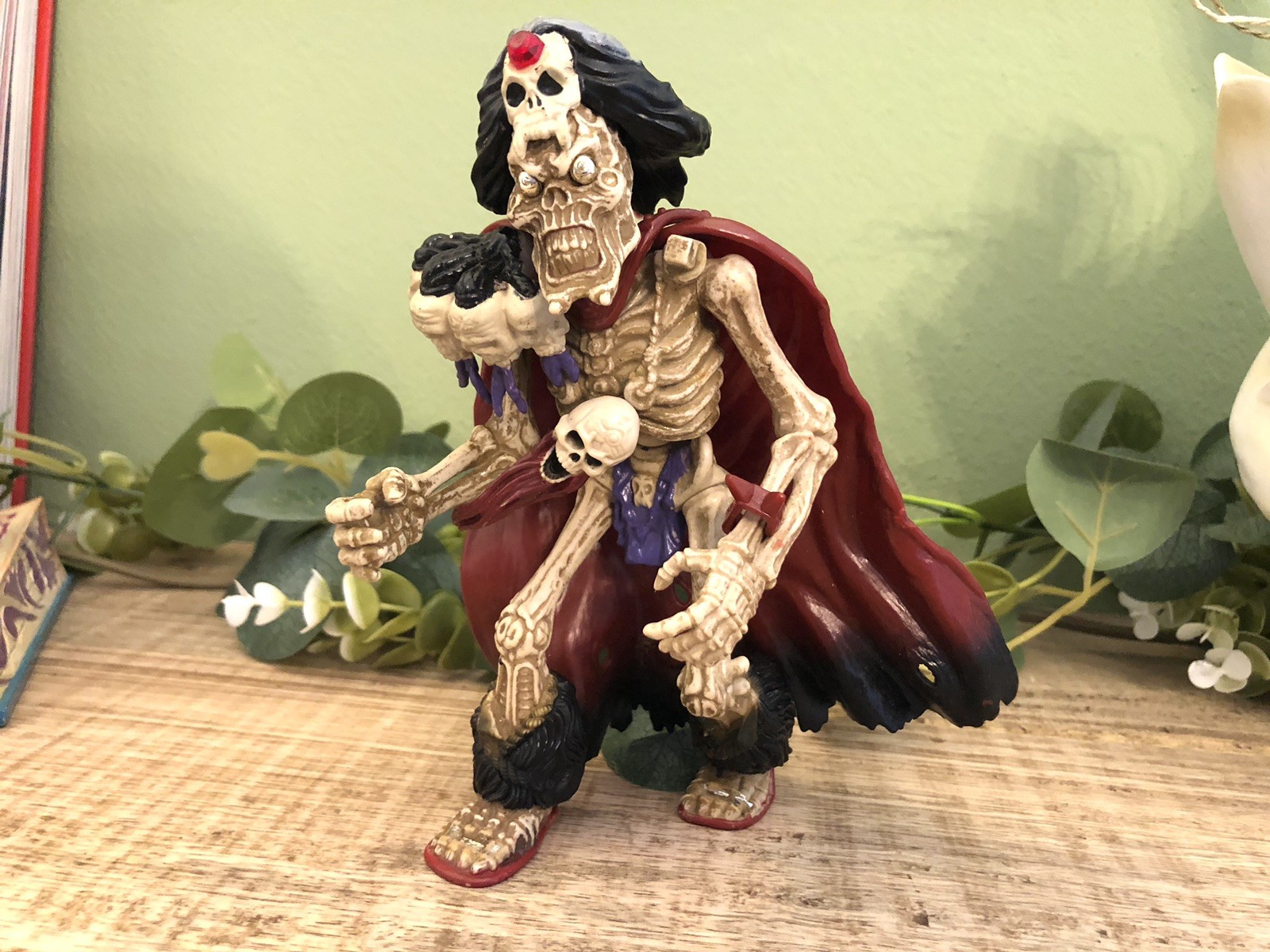 AF6 Action Figure Baron Dark Skeleton Warriors Playmates Toys 1994 Vintage Loose