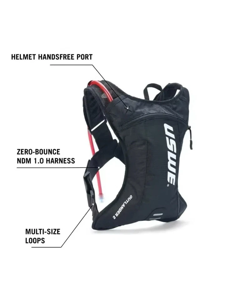 Sistema di idratazione USWE 2L Per moto e bici Zaino - Imagen 3 de 4