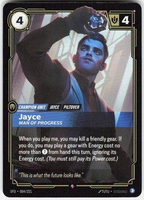 Jayce Man of Progress Foil 084/221 Spiritforged Riftbound League of Legends