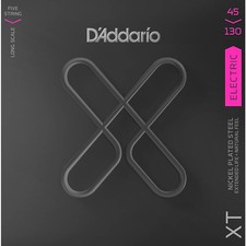 D'Addario XT Electric Bass Coated Nickel, 5-String Light Long Scale 45-130