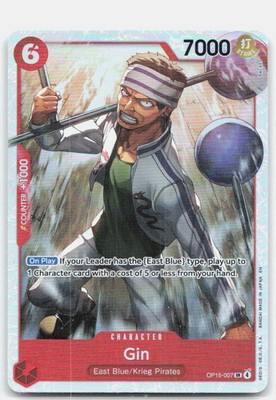 Gin OP15-007 Super Rare Adventure on Kami's Island One Piece Foil Near Mint