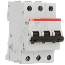 1PC ABB ST203M-D40 Circuit Breaker, Miniature, DIN Rail Mount, D Curve, 3 Pole,