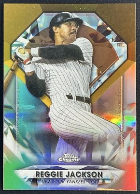 REGGIE JACKSON 2022 TOPPS CHROME UPDATE #DGC-17 DIAMOND GREATS YANKEES