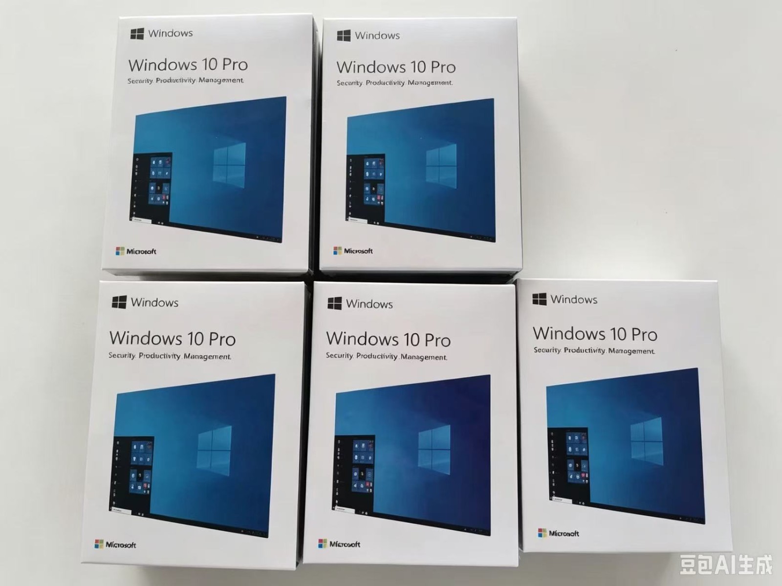 Microsoft Windows 10 Pro Professional Kit Retail Key USB Box 5 PACK Kit ...