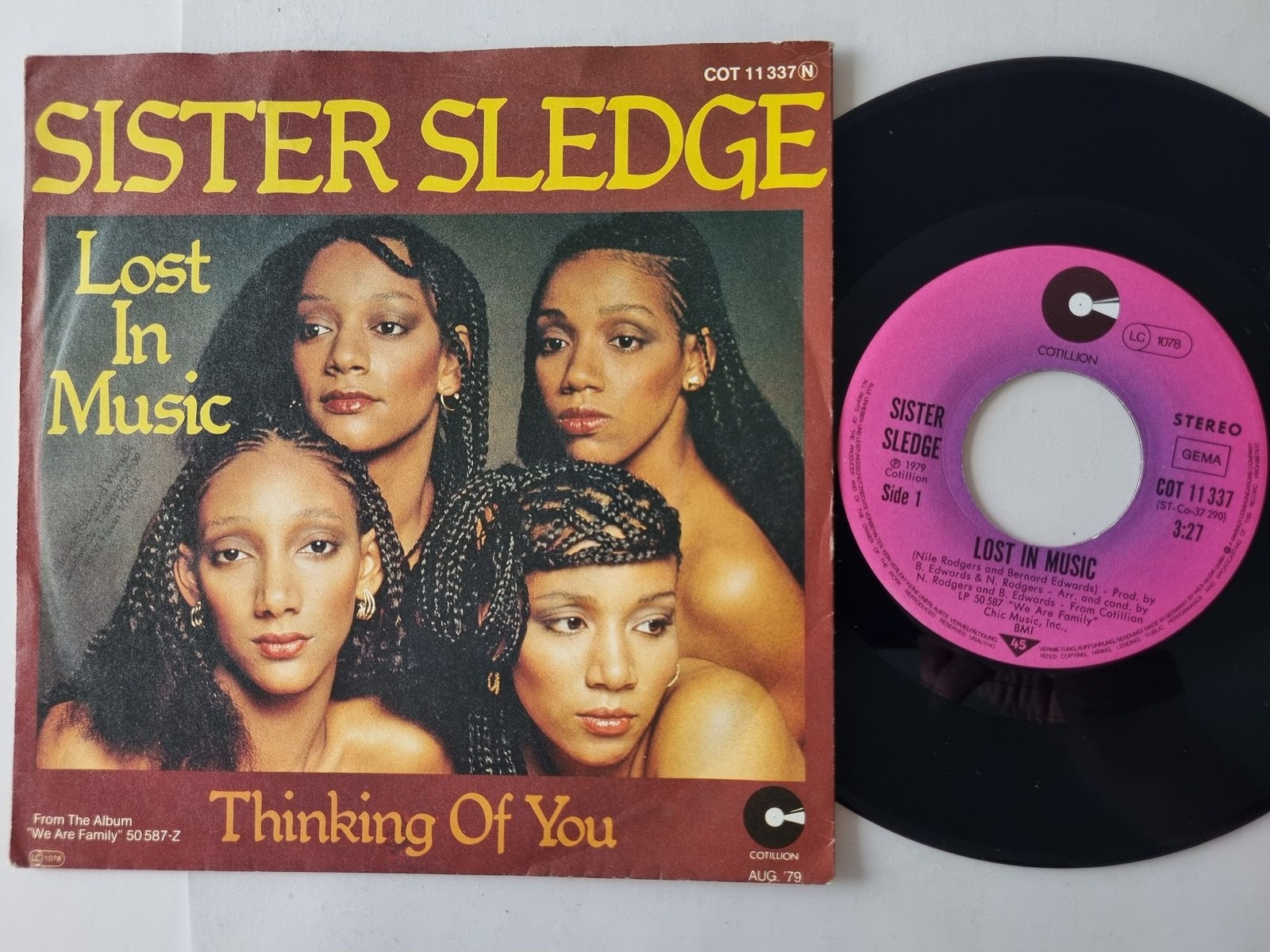 Sister Sledge - Lost In Music/ Thinking Of You 7'' Vinyl Germany