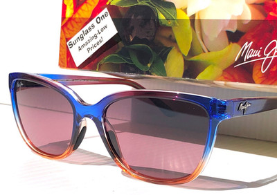 Maui Jim HONI Sunset Blue Orange POLARIZED Rose GLASS Lens