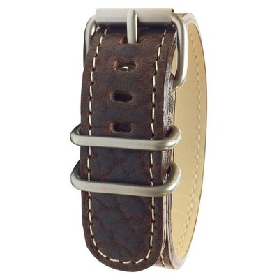 BERTUCCI B-240M Unisex Chestnut Bison Leather 22mm Watch Band