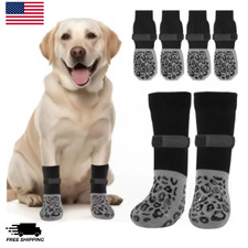 4 Pcs Anti-Slip Dog Socks with Strong Grip Paw Protection for Pets