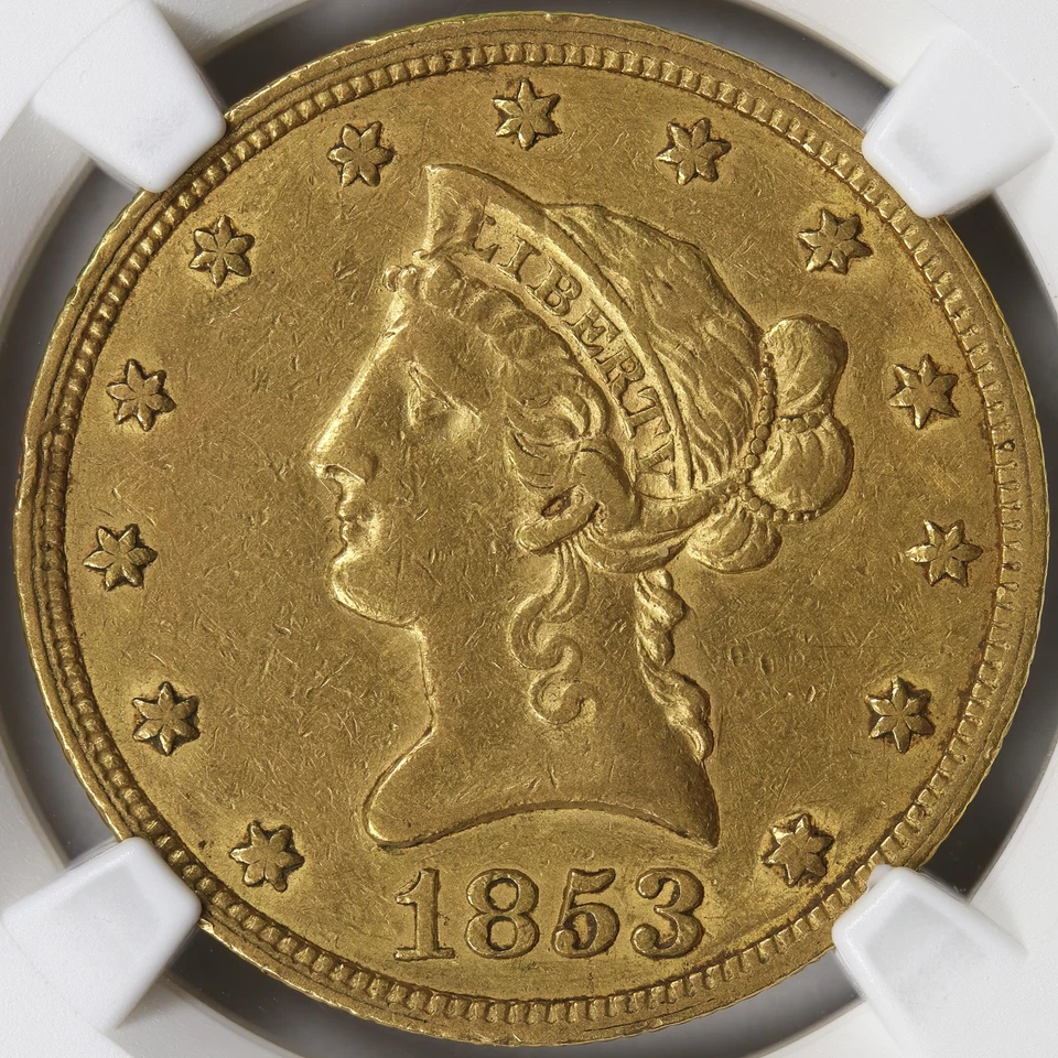 1853 $10 Liberty Gold Eagle NGC AU53 - Image 3 of 4