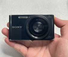 Sony DSC-W830 CyberShot 20.1MP Digital Camera Black 8x Zoom w/Battery Tested US