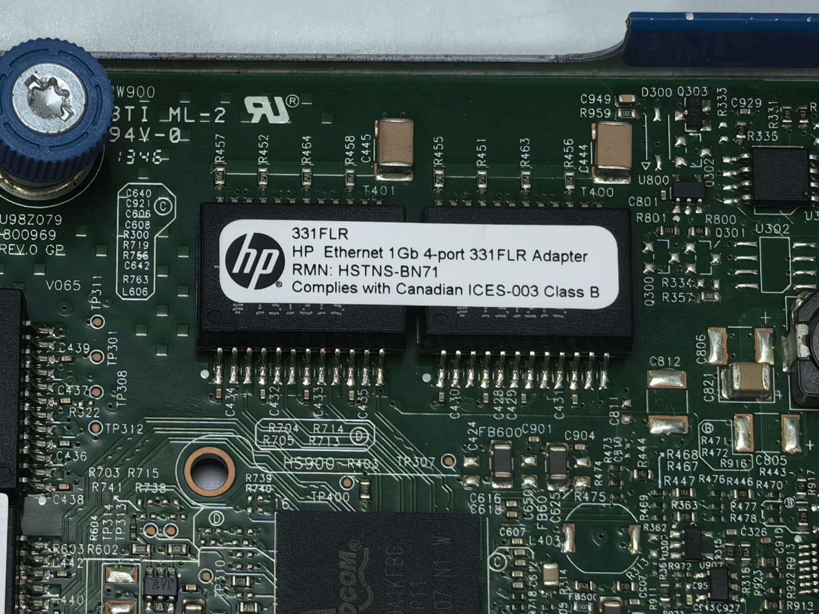 HP 4-PORT HP 331FLR ETHERNET 1 GB 4-PORT 331FLR ADAPTER 2
