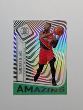 DAMIAN LILLARD - 2020-21 Illusions Amazing GREEN EMERALD Insert #11 - Blazers