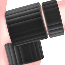 Penis Ring for Men - Ball Stretcher Glans Ring Black Silicone Stretchy Cock Ring