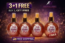 BURBU RED 3 AND 1 FREE BODY SPLASH  8.45 OZ