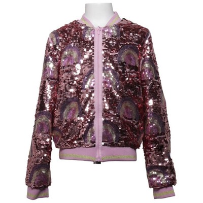 H&M, Bomberjacke, Mädchen, Größe: 140, Pink/Mehrfarbig, Polyester #xme