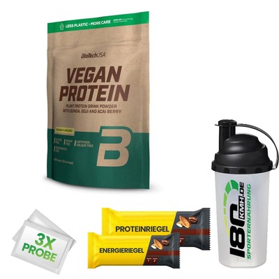 (22,90EUR/kg) Biotech USA Vegan Protein 2000g Beutel + Bonus