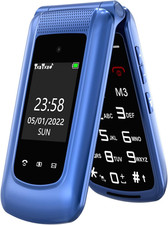 Senior Mobile Phone Simple for Elderly, Basic Cell Phone with Large Buttons, Fli