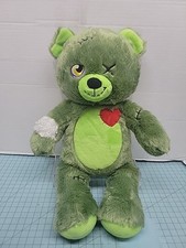 Build A Bear Zombear Zombie Green 16  Plush Bear BAB 2015