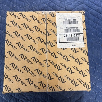 Box of 20 AIRnet 2811412220 40mm Pipe Clips - 1.5'' Aluminum Air Piping Fasteners
