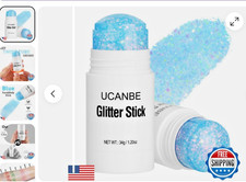 UCANBE Blue Body Glitter Stick Face Concerts Music Festivals New Sealed
