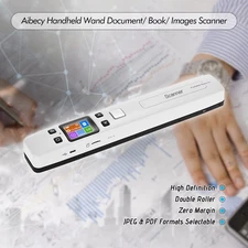 1-Portable Handheld Wand Document/ Book/ Images Scanner 1050DPI Resolution A6U7