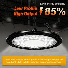 800W UFO LED High Bay Light Workshop Garage Lights Industrial Warehouse Lamp NEW